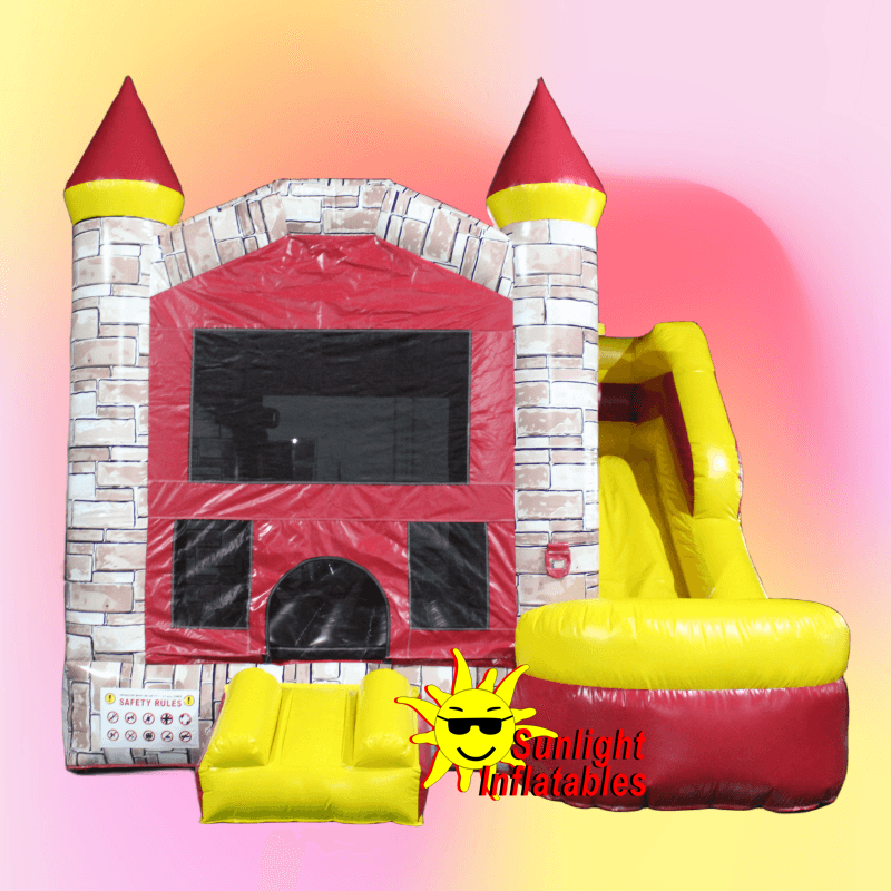 15ft x 15ft Brick Wall Jumping Bed Slide