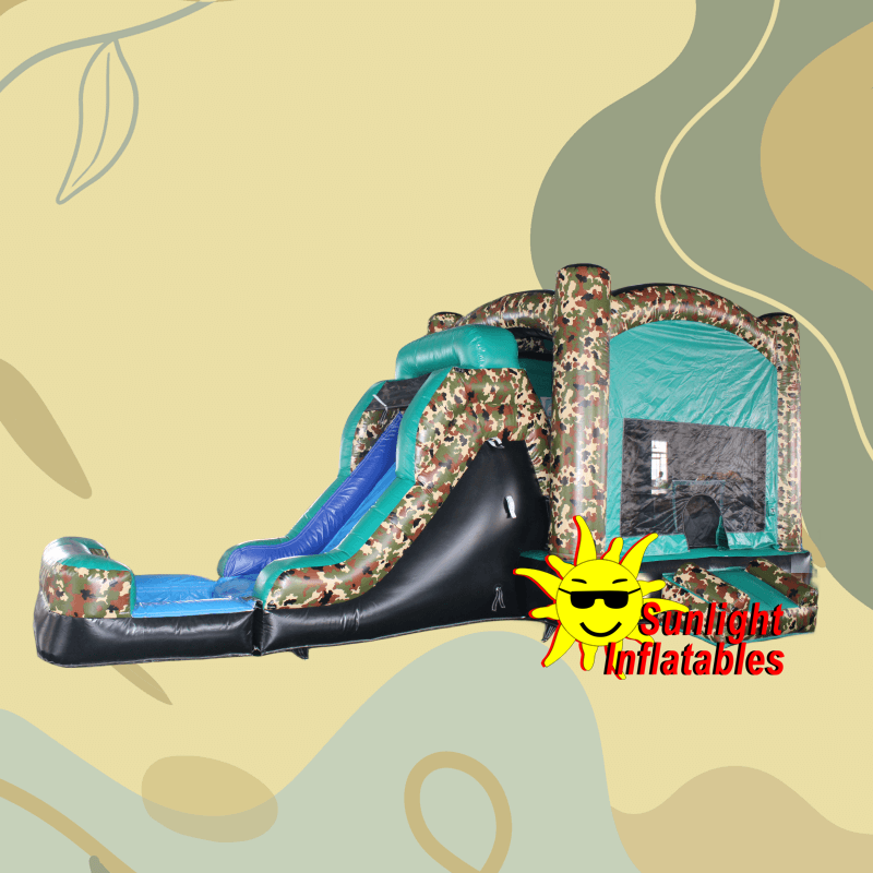 Camouflage Wet Dry Combo Jumping Bed Slide