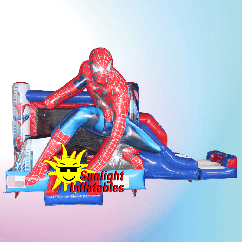 Spiderman Wet Dry Combo Jumping Bed Slide