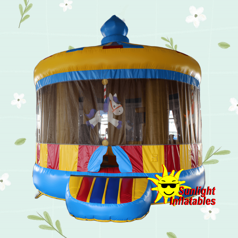 Yellow Carousel Jumping Bed
