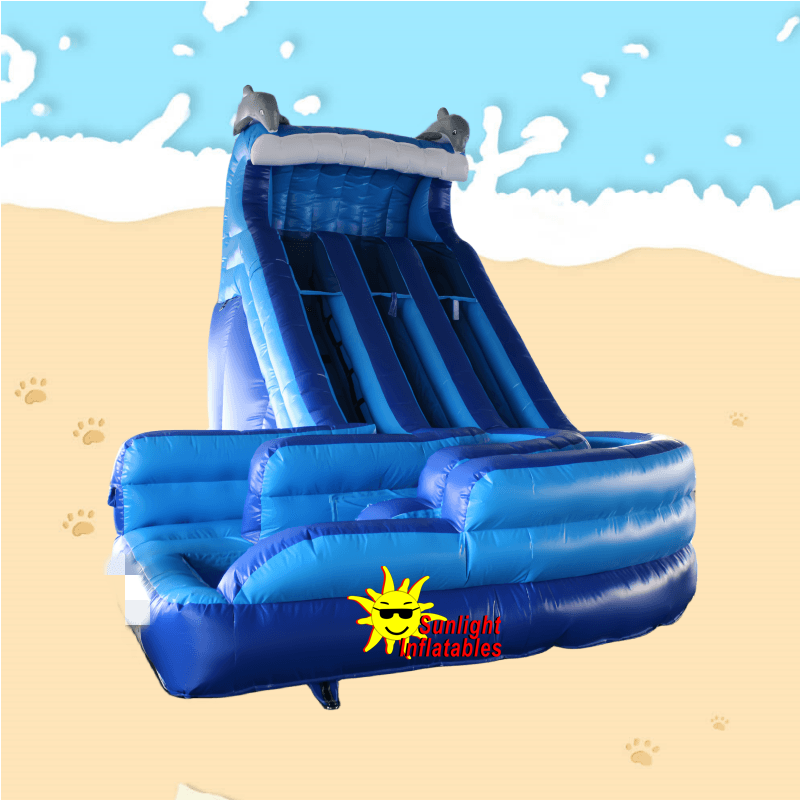 16ft Dolphin Wave Curve Water Slide