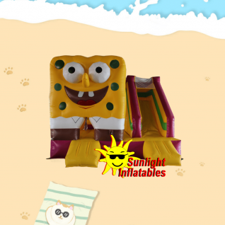 15ft x 15ft SpongeBob Jumping Bed Slide
