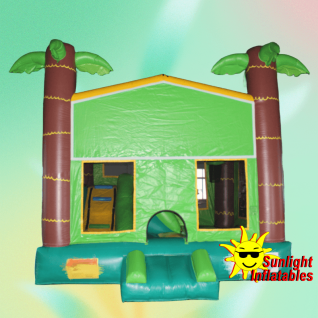 15ft x 15ft Tropical Jumping Bed Slide
