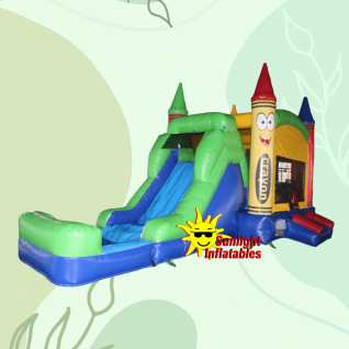 Crayon Wet Dry Combo Jumping Bed Slide