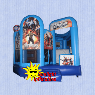 5m x 5m Avengers Irregular Jumping Bed Slide