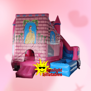 5m x 5m Princess Polygon Jumping Bed Slide With Pool