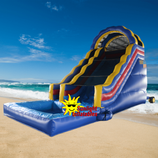 18ft Wave Water Slide With Pool